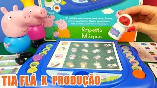 Tia Fla X Produção Jogo Resposta Mágica Peppa Pig