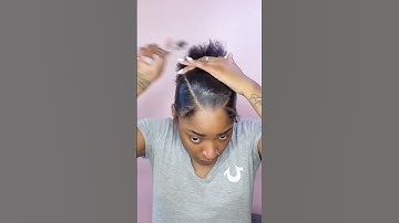 HOW TO: SLEEK BRAIDED PONYTAIL 😍 #sleekponytail  #natural #ponytail