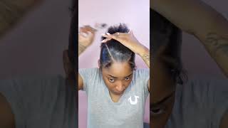 HOW TO: SLEEK BRAIDED PONYTAIL ? sleekponytail  natural ponytail