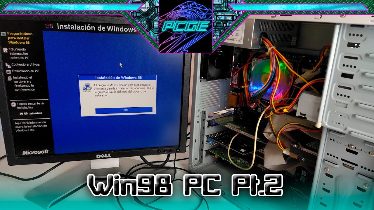 [Win98 PC] Pt.2 | Pequeñas mejoras, montaje, instalación Windows 98 SE ...