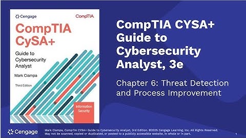 CSC225 Module 6 Threat Detection and Process Improvement