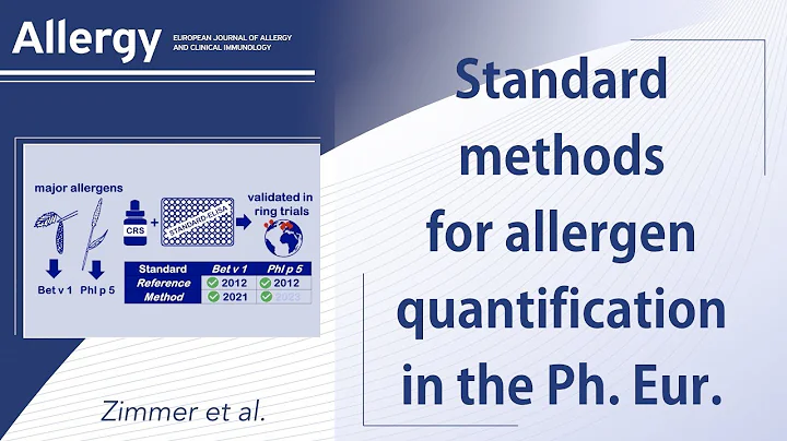 General chapters on standard methods for allergen quantification in the European pharmacopoeia