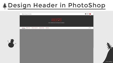 How to Design Web Sites Header in PhotoShop