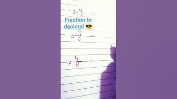 #easy math trick to convert fraction to decimal 😎 #maths #fraction #decimal #subscribe @YouTube