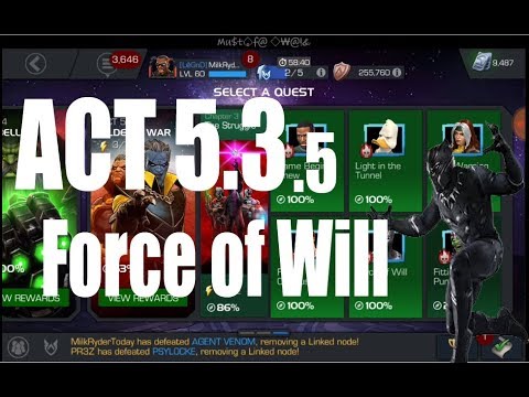 ACT 5.3.5 100% Exploration – Marvel Contest of Champions