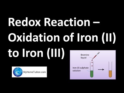ریڈوکس رد عمل - آئرن (II) سے آئرن (III) کا آکسیکرن | ریڈوکس توازن
