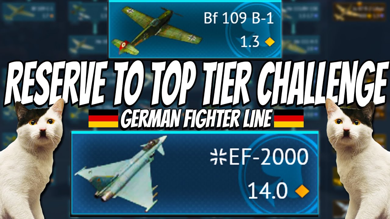 Playing the ENTIRE German Fighter Line - Reserve to Top Tier + Face Reveal