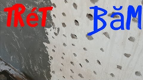 cách băm tường và ốp lát gạch tường cũ đã sơn nước rồi