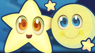 TWINKLE TWINKLE LITTLE STAR  Nursery Rhyme Video with Lyrics - Simple But Super Cute Song!