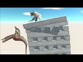 T-REX vs EVERY UNIT FALLING CITY - Animal Revolt Battle Simulator