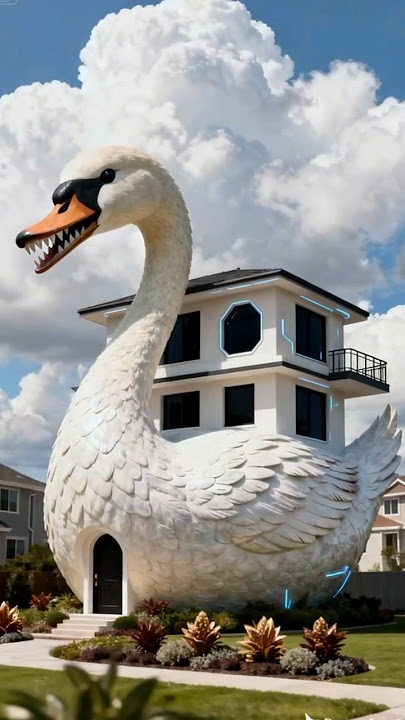 This Wacky Swan House Screams American Creativity!#home #uniquehomes #interiordesign #homedesign