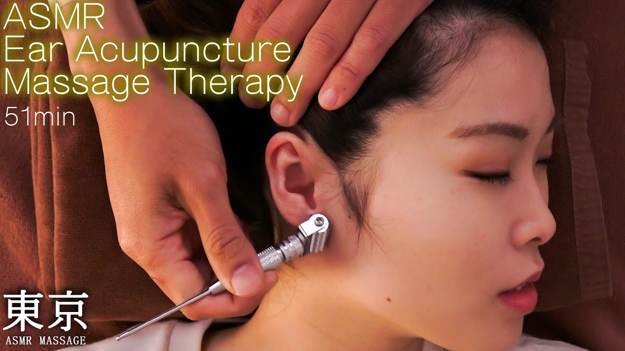 ⁣ASMR 耳ツボマッサージ | Ear Acupuncture Massage Therapy