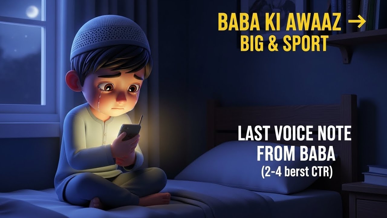 🎬 Title:The Voice Note from Baba | A Heartwarming Islamic Story for Children