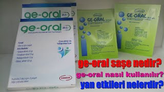 GE-ORAL SAŞE NEDİR? GE-ORAL SAŞE'NİN YAN ETKİLERİ NELERDİR?       GE-ORAL SAŞE NASIL KULLANILIR? Resimi