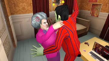 Scary Stranger 3D Version 5.7 | Miss T Neck Choke Grumpy In A Jaw-Some Failed Prank