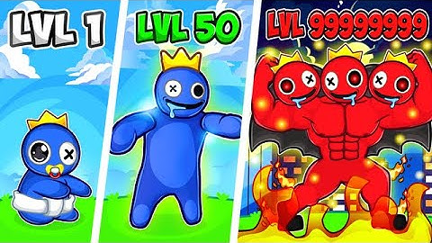 UPGRADING NOOB to GOD in RAINBOW FRIENDS MERGER!