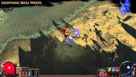 Path of Exile - Lightning Skull Wrath Aura Effect