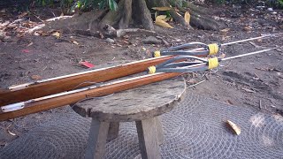 simple speargun build, ,shafting from large umbrella ribs
