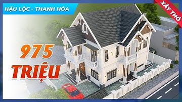 Đắm Chìm Trong Mẫu Biệt Thự Mái Thái Sang Trọng Xây Thô 975 TRIỆU Tại Huyện Hậu Lộc Tỉnh Thanh Hóa