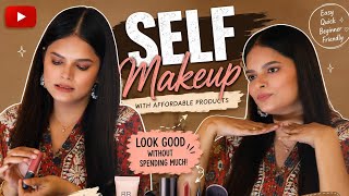Self makeup with Drugstore products 💄