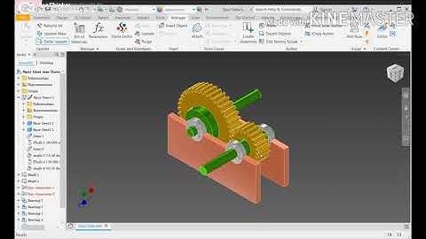 Gear train Design using Autodesk inventor project assignment skyfi labs