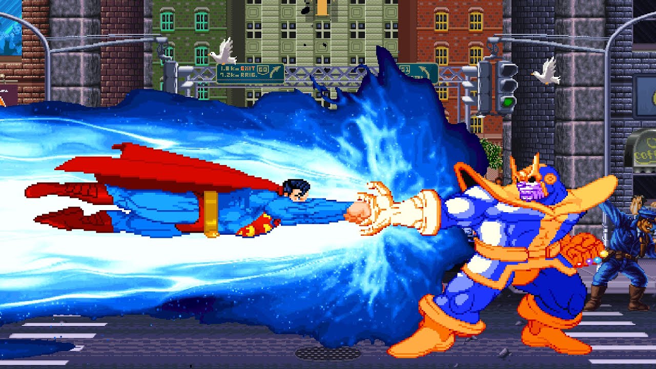 SUPERMAN VS THANOS! THE MOST INCREDIBLE FIGHT YOU'LL SEE IN YOUR ENTIRE LIFE!