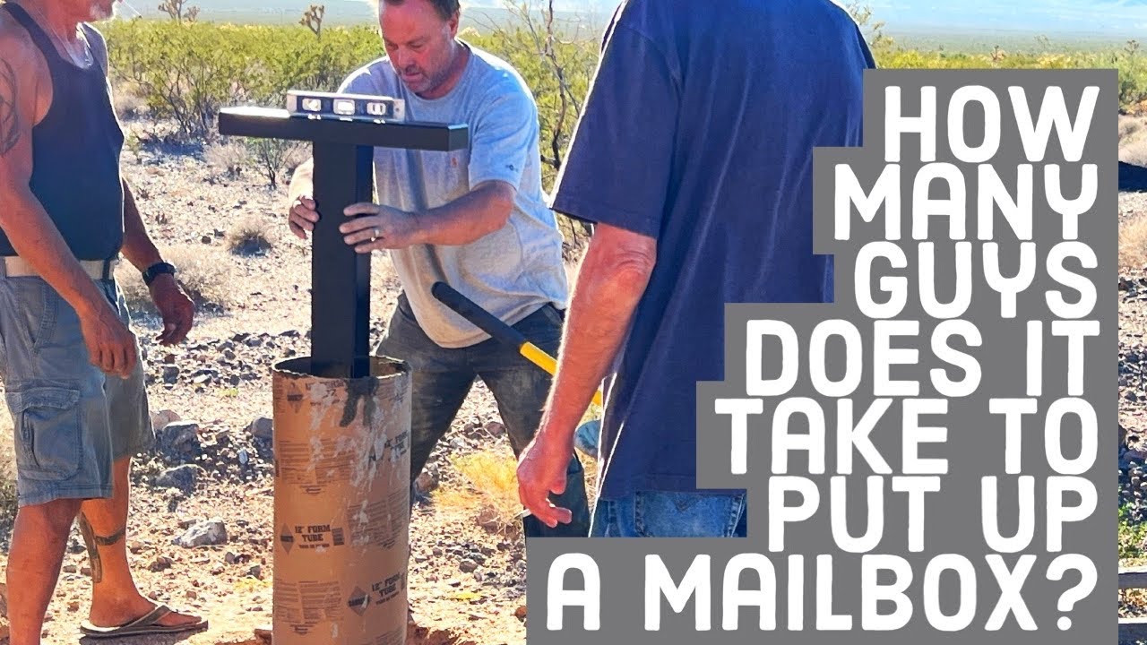 Off grid mailbox installation - YouTube