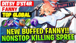 New Buffed Fanny !! Nonstop Killing Spree [ Top Global Fanny ] Ditsy D'st4r - Mobile Legends Build
