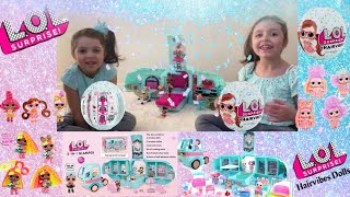 Hairvibes Dolls, the new  L.O.L. Surprise series \& BIG OMG Glamper Truck House with Makeup Room