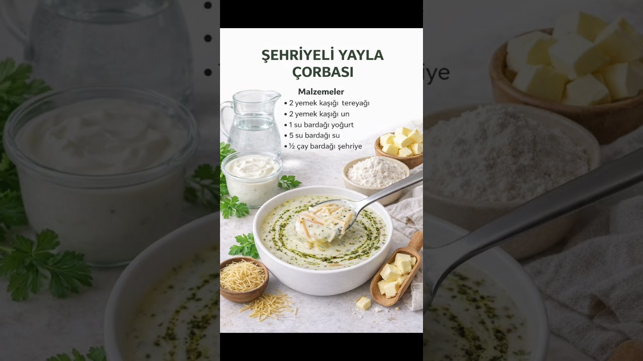 Şehriyeli Yayla Çorbası🥣 #beniöneçıkart #tarif #youtubeshorts #pratiktarifler #keşfetedüş #çorba Şehriyeli Yayla Çorbası🥣 #beniöneçıkart #tarif #youtubeshorts #pratiktarifler #keşfetedüş #çorba