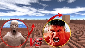 Never Go To Maze With SCP-096 VS Red HULK & GIANT TITAN!? In Garry