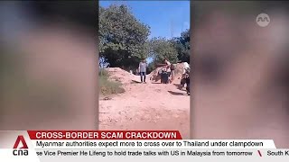 Scam crackdown: More than 600 flee from Myanmar compound during raid, cross into Thailand