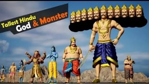 Hindu Gods and Monster Size Comparison | Hindu god size on Earth 