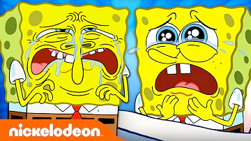 50 MINUTES of SpongeBob CRYING 😭 | Nickelodeon Cartoon Universe