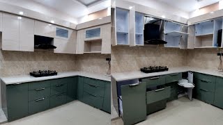 Letest kitchen Design ideas | 12ftx8ft modular kitchen ideas