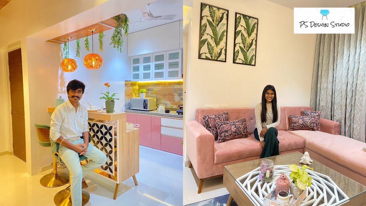 Home tour of 2BHK Flat | Cost effective design solutions | Interior Design by PS Design Studio