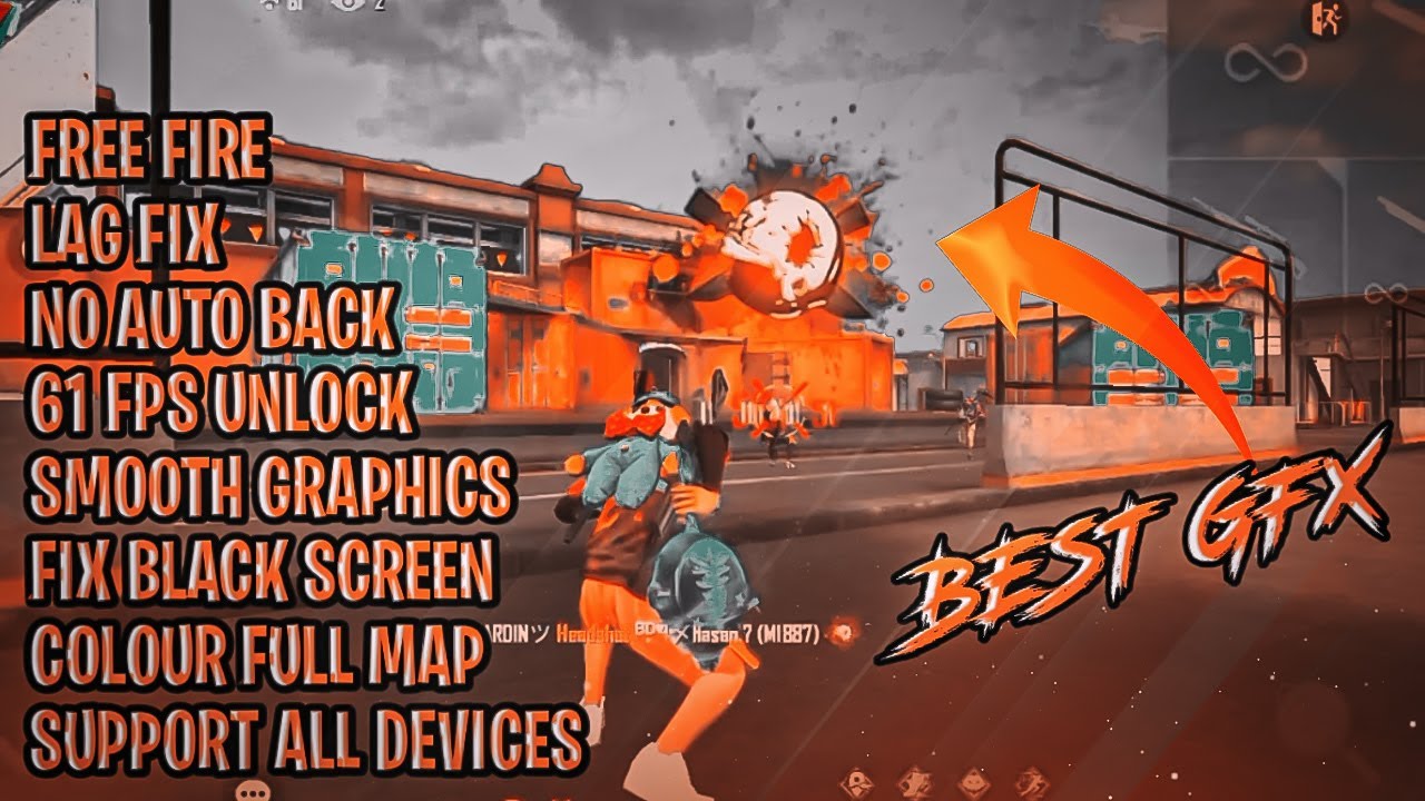 FREE FIRE BEST GFX TOOL FIX AUTO BACK UNLOCK 61 FPS SUPPORT ALL DEVICES NO LAG NO HANG 💥🤯