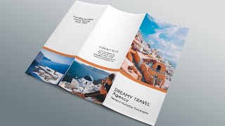 Trifold Agency Travel Brochure "Greece"