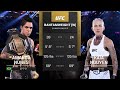 UFC Title Fight: Amanda Nunes vs Kaia Nguyen