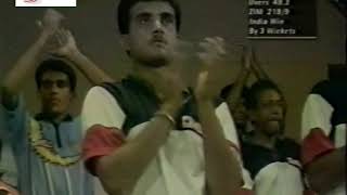 Ajit Agarkar & Sunil Joshi won Match for India vs Zimbabwe 5th Match at Sharjah, 26 Oct 2000