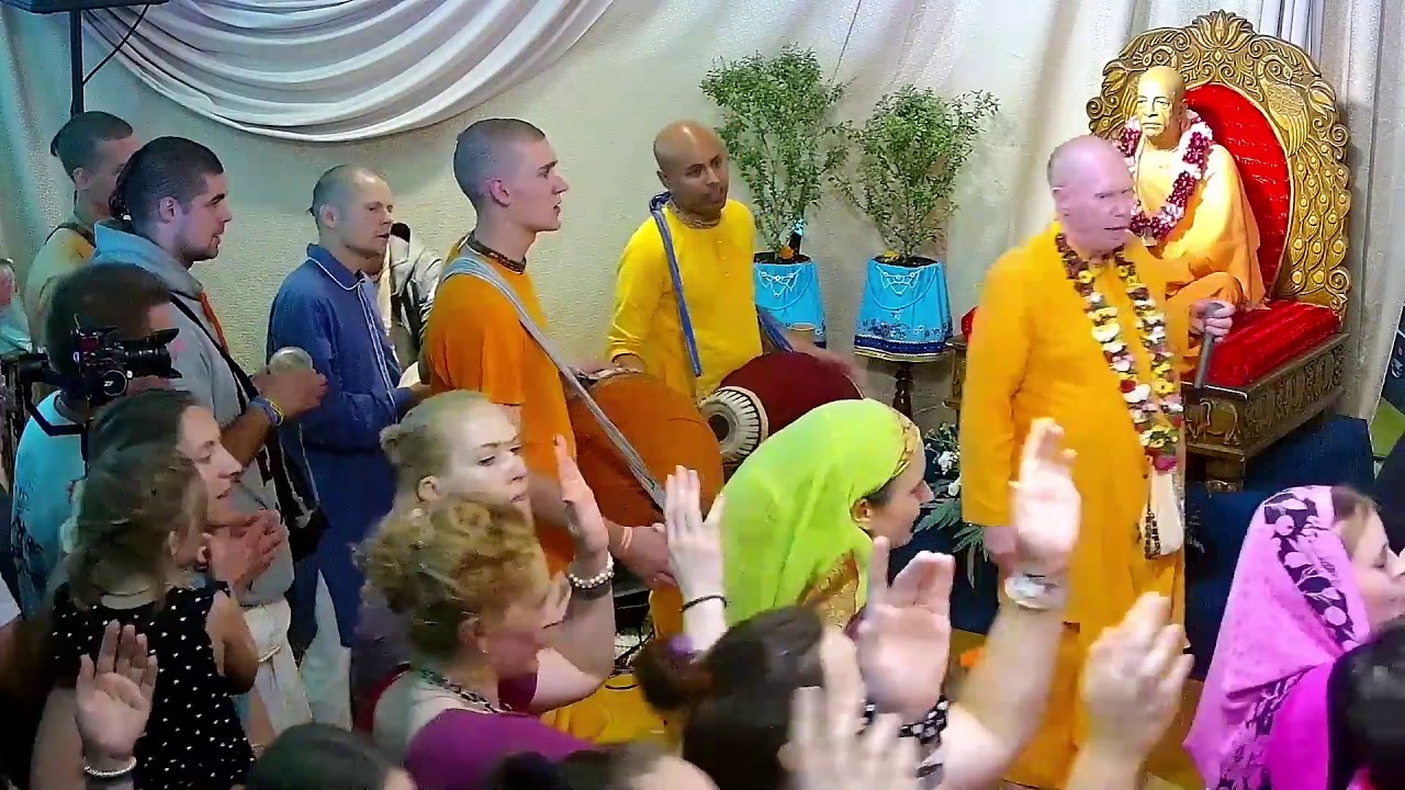 HH Bhakri Chaitania Swami   Gaura Arati   Baltic Summer Vaishnava Festival   August 10 2019