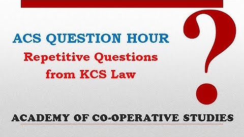 ACS Question Hour | KCS Act 1969|  Malayalam