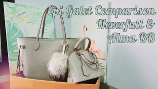 LV Neverfull and Alma BB Epi Galet Details, WIMB, Mod Shots, How I Use for  future travels