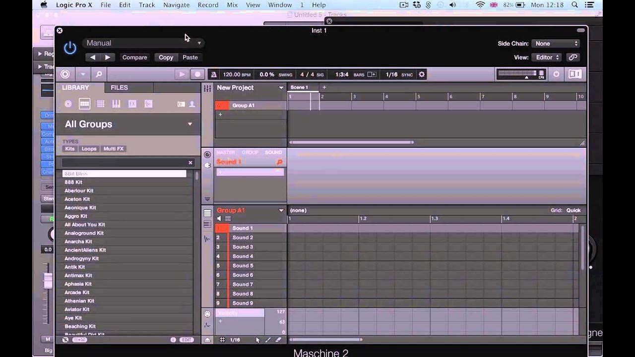 Logic Pro X (10.1) Using Maschine & Drummer YouTube