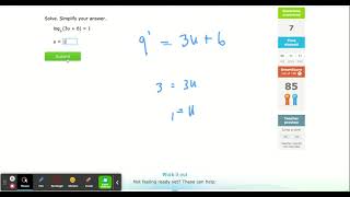 IXL - Solve logarithmic equations I (Algebra 2 practice)