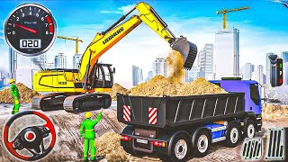 Construction Simulator - JCB Excavator Loading Truck - Android Gameplay