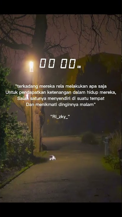 dinginnya malam