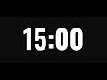 15 Minute Timer ⏳ 900 Second Countdown Clock | 15 Minute Pomodoro Break Timer 15:00 Countdown Timer