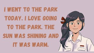 Going to the park | learn english through story | improve your english