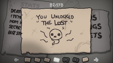 Binding of isaac Rebirth: Unlocking the hidden Character the Lost